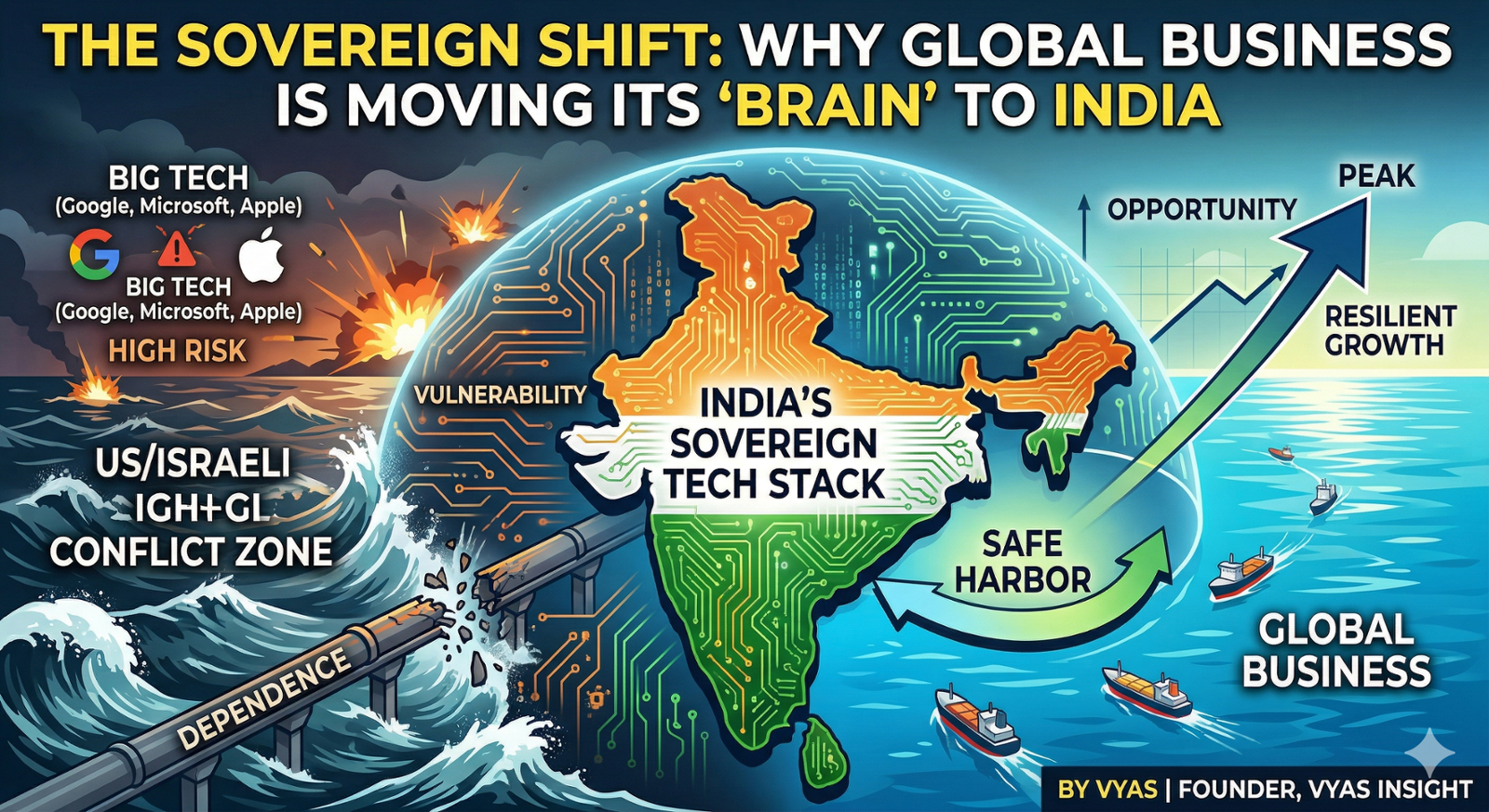  "Sovereign Shift": Why Global Business is Moving its "Brain" to India by Vyas | Founder, Vyas Insight 